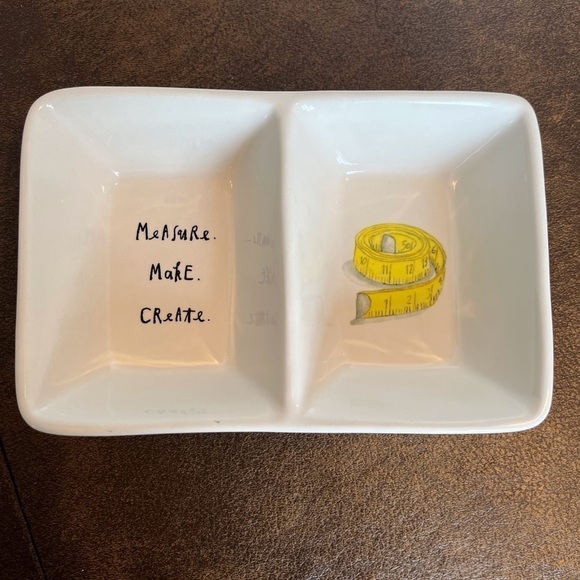 Vintage Rae Dunn Artisan Collection Divided Ceramic Tray - Picture 2 of 6